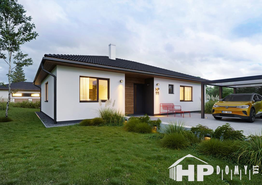 Bungalov 4+kk, dřevostavby na klíč, HP111